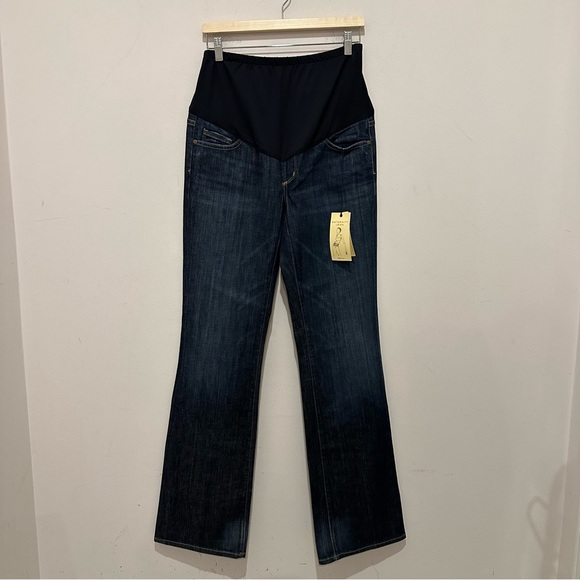NWT Citizens of Humanity by Jerome Dahan Belly Panel Maternity Bootcut Jeans - Picture 2 of 12